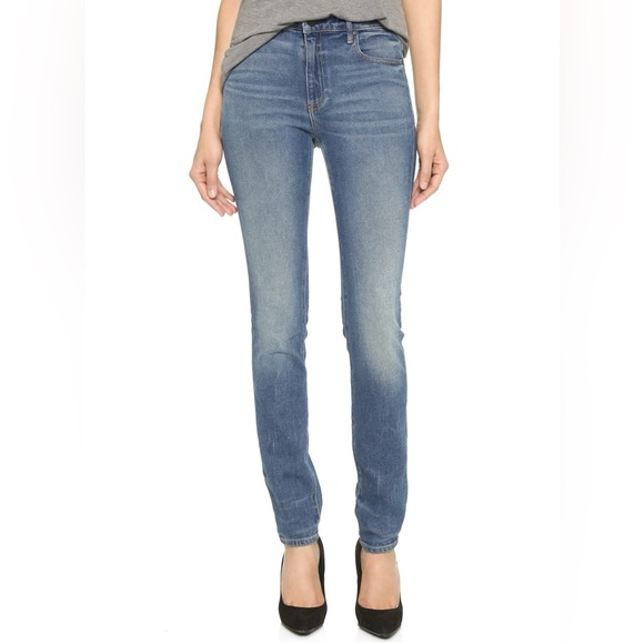 Women’s DENIM X ALEXANDER WANG High Rise Skinny Jeans WANG 001 - Picture 12 of 13